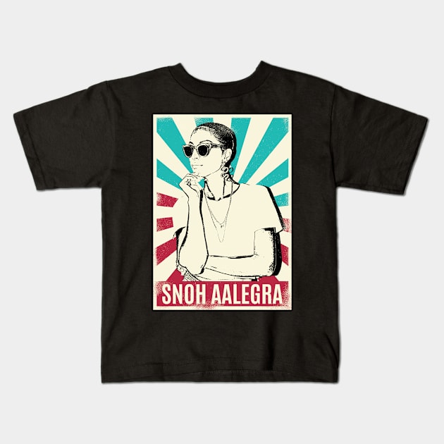 Vintage Retro Snoh AAlegra Kids T-Shirt by Bengkel Band